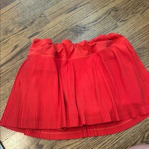 Lululemon Red Bubble Mini Skirt